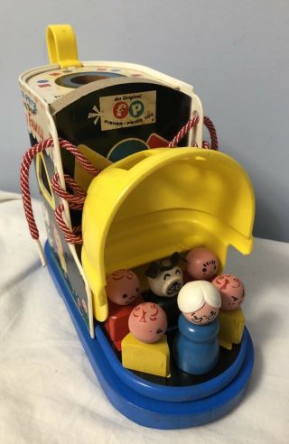 Vintage 1965 Fisher Price Lacing Shoe Play Family 136 Complete Little People