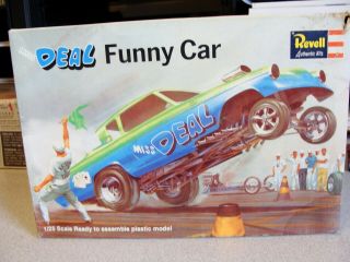 Vintage Revell " Miss Deal " Studebaker Funny Car Kit 1/25 Scale H - 1266 1967