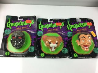 Rare Goosebumps Dread Heads 90s Toy - Set Of 3 - Nostalgia Nos Kenner Slappy
