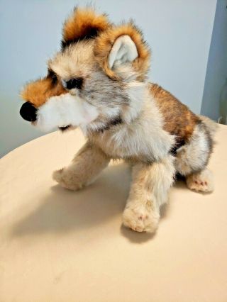 Discovery Channel 1999 Howling Wolf 21 " Realistic Stuffed Plush Animal