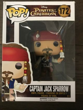 Captain Jack Sparrow 172 Disney Pirates Of The Caribbean Pop Vinyl Figure