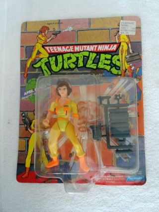 1990 Vintage April Oneil Teenage Mutant Ninja Turtles Playmates Un - Punched