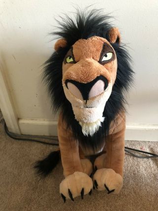 Disney Store Exclusive The Lion King Scar Villain 18 " Plush Big Stuffed Animal