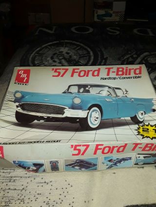 Amt Ertl 1/16 Scale 1957 Ford Thunderbird Model Kit Missing Top And Skirts