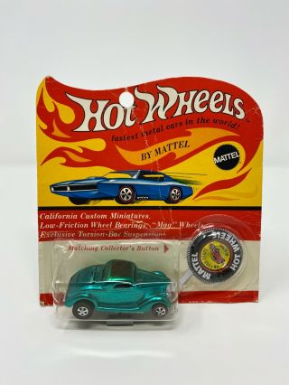 Hot Wheels Redline 36 Ford Coupe Classic Aqua,  In Package