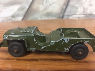 Vintage Tootsietoy Army Jeep Made In Chicago U.  S.  A.  Ex