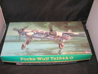 Hasegawa Focke - Wulf Ta154a - O 1:72 Scale Open Bagged Hobby Model 51216