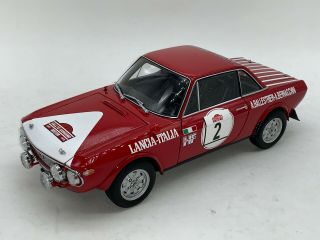 1:18 Autoart Millennium 1972 Lancia Fulvia 1.  6hf Rally Sanremo Winner 87219 Read