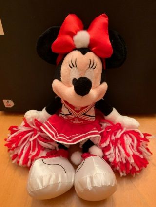 Disney Parks Minnie Mouse Cheerleader Plush 11 " High School Musical Wildcats