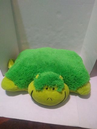 Euc Authentic Pillow Pets Neonz Monkey Green Large 18 " Plush Toy Gift Neon Green