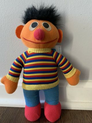 1985 Ernie Sesame Street Plush Doll 72900 Vintage Playskool 11 " Tall Fast Ship