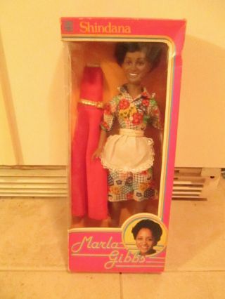 Vintage 1970s Shindana Marla Gibbs 15 " Jeffersons Tv Show Doll Mib Rare