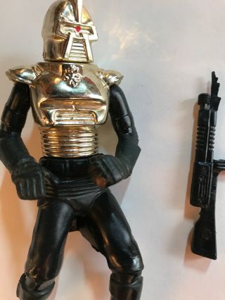 Battlestar Galactica Mattel 1978 Gold Cylon Commander Action Figure Complete 3