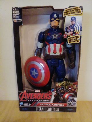 Marvel Avengers Age of Ultron Titan Hero Tech Iron Man/Captain America Figures 2