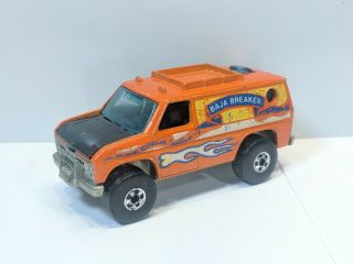 Hot Wheels Vintage Baja Breaker Orange 1982 Malaysia Bw Diecast Van