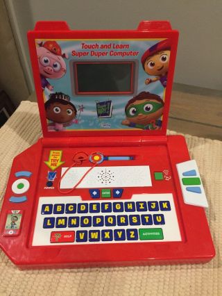 Superwhy Duper Computer Touch And Learn Laptop Toy Why Whyatt