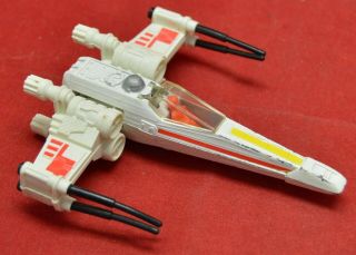 Vintage 1979 Star Wars Die Cast X wing Fighter w Sticker Canopy Guns 4957 2