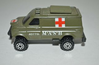 VINTAGE 1981 KIDCO TOUGH WHEELS 1/64 DIECAST MASH 4077th Military Medic Ford Van 3
