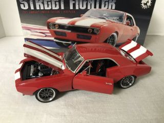 Rare 1:18 1967 Camaro Streetfighter Gmp Diecast Red W/ White Stripes