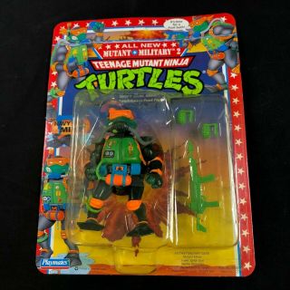 Vintage 1992 Teenage Mutant Ninja Turtles Tmnt Usn " Navy Seal Mike " Rare Htf Moc