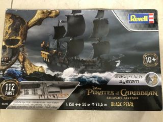 Revell Germany Black Pearl Pirates Of The Caribbean Easy Click Model Kit 5499