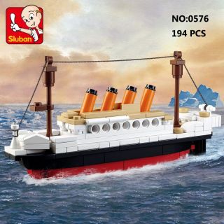 Sluban B0576 Titanic Ship Small Style Figure Building Block Toys Bricks Toy