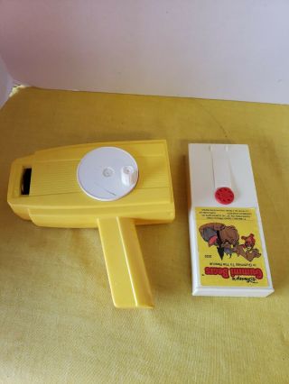 Vtg Fisher Price Movie Viewer Theater And Cartridge Gummi Bears To The Rescue