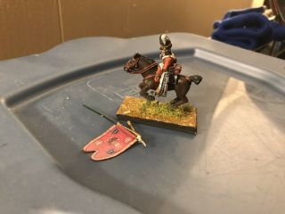 28mm Napoleonic British 3rd Dragoons Mounted Soldier With Unit Colors 3