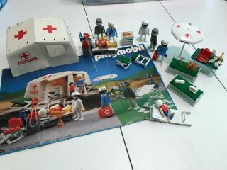 Playmobil 3224 First Aid Tent Station 3224 Retired 1980 Rare Hard To Find