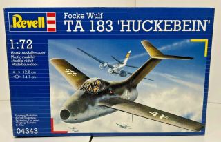 Revell 1:72 Focke Wulf Ta 183 Huckebein 04343 Vintage Model Kit