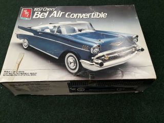 Amt Ertl 1957 Chevy Bel Air Convertible 1/16 Scale Model Kit Partially Assembled