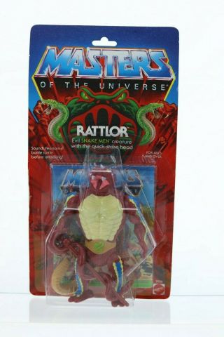 Mattel Toys Motu He - Man Masters Of The Universe Vintage Rattlor Figure Moc 1985