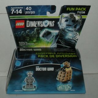 Lego 71238 Dimensions Doctor Who Fun Pack Cyberman Dalek &