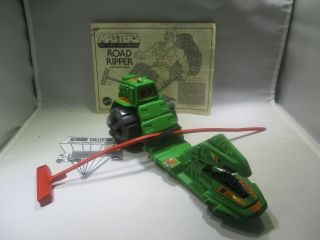 " Vintage " Masters Of The Universe Road Ripper,  Rip Cord,  Instructions,