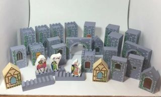 Melissa And Doug Wooden Castle Block Play Set 100 Complete Learning