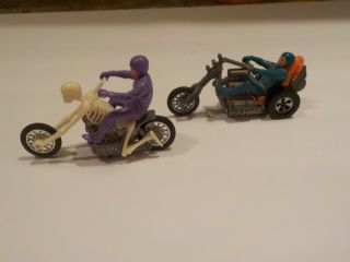 Mattel Hot Wheels Rrrumblers Rumblers Boneshaker Chopper And Torque Chop