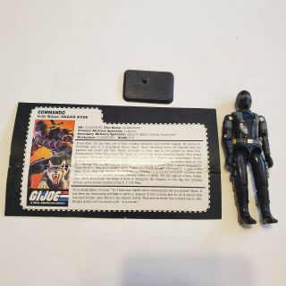 Gi Joe Snake Eyes 3.  75 " Action Figure With File Card 1997