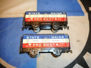 Marx Trains (2) 4493 State Of Maine Boxcars Exc
