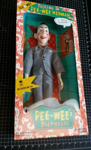Vintage 1988 Pee Wee Herman Talking 17 " Doll Exc Cond.  Nib Sound