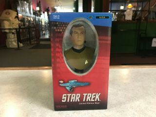 2003 Sideshow Star Trek Captain Kirk Mini Bust Statue Nib