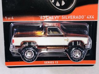 2014 Rlc Hot Wheels Real Riders ‘83 Chevy Silverado 4x4 Series 13 0035/04000