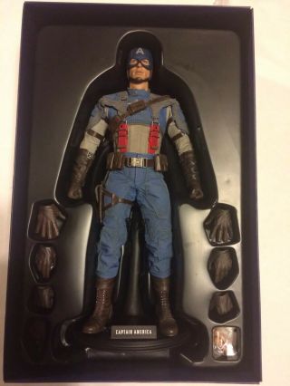 Hot Toys Mms156 Captain America The First Avenger 1/6 Figure