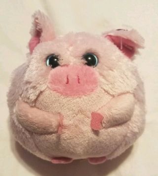 Ty Beanie Ballz - Beans The Pig Size 4.  5 Inches Stuffed Ball Toy