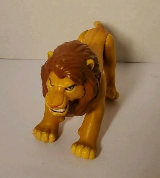 Vintage 1994 Mattel Disneys The Lion King Fighting Action Mufasa Toy Figure