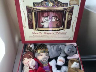 Restoration Hardware Family Puppet Theater W Stage And Six Deluxe Hand Puppets