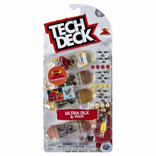 Tech Deck Toy Machine Skateboards Ultra Dlx Fingerboard 4 Pack 2019 - 20116537
