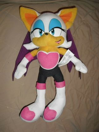 Rouge The Bat Great Eastern Entertainment 12 " Plush Sonic The Hedgehog Toy Ge