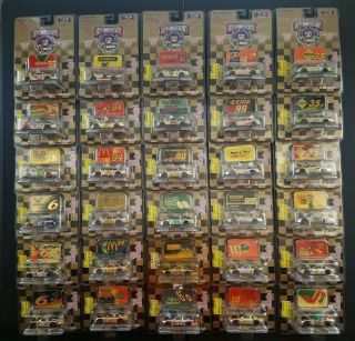 1998 Racing Champions Nascar 50th Anniversary Gold Series 1/64 Diecast Set Of 98