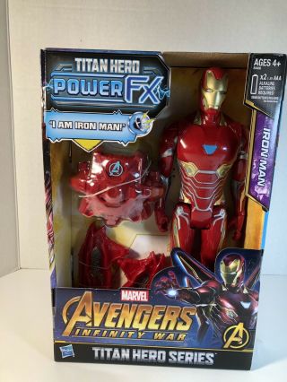 12” Marvel Titan Hero Power Fx Series “ I Am Iron Man”