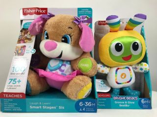 Fisher - Price Laugh And Learn Smart Stages Sis Puppy 75,  Songs & Bright Beats